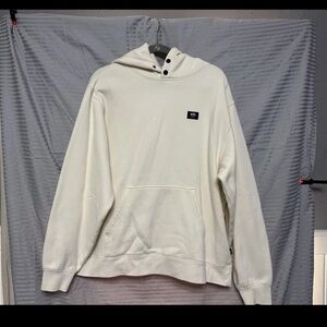 Vans Cream Hoodie with Button Accents